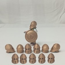 11 x Casco Griego con cejas