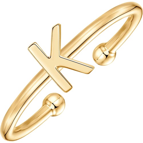 Elegante anello iniziale - anello, oro
