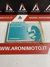 libretto uso e manuntenzione honda vfr 800 fiw cod.37MBG801 neutro