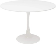 Tavolo rotondo bianco nero - bianco,