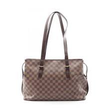 Borsa a tracolla Louis Vuitton Chelsea N51119 Damier Ebene tela usata donna LV