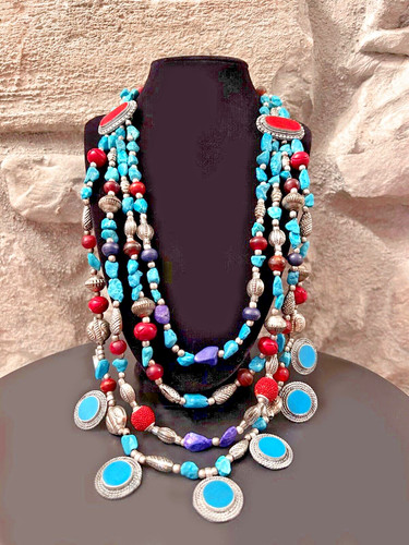 Collana etnica vintage in - collana,