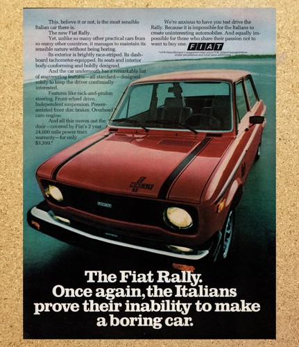 Fiat rally compact - compact, auto