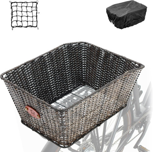 Cestino bici rattan fatto - in,