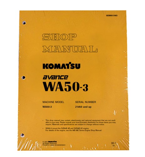 Komatsu wa50 manuale di - komatsu,