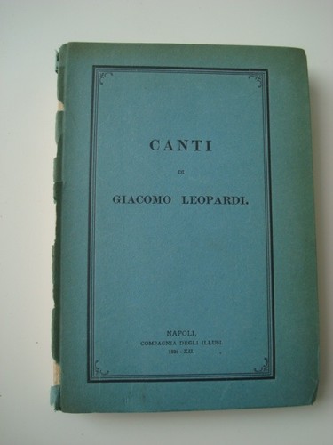 Canti giacomo leopardi - di,