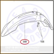 POLINI 144.800.006 PARAFANGO ANTERIORE NERO 125 XP4S