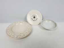 LOTTO DI 3 OGGETTI PIATTINI IN PORCELLANA EPOCA NOVECENTO VINTAGE COLLEZIONE