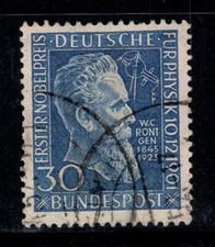 Germania 1951 Michel 147 timbrato 100% 30 pf, Rontgen