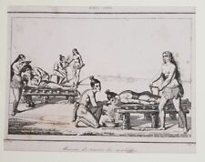 MANIERE DE TRAITER LES MALADES NATIVI AMERICANI 1838 LEBAS VERNIER INDIANS USA