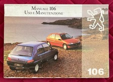 PEUGEOT 106 Libretto Uso e