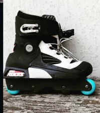Roces Graal Black White Aggressive Inline Skates Tg44  Us10