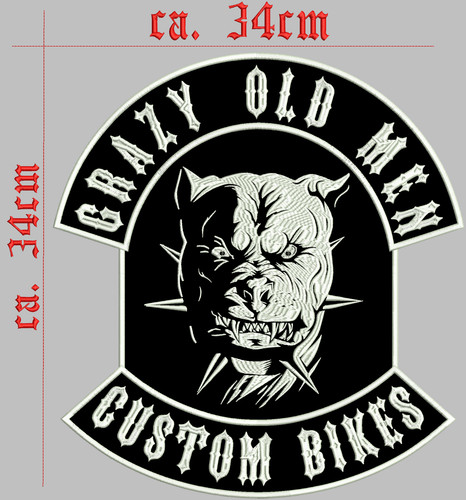 Pitbull grazy old men - old, custom