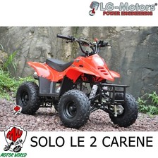 KIT 2 carene anteriore e posteriore verniciate colore rosso Quad 4T no adesivi