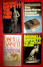DASHIELL HAMMETT - Lot of 4; Noir Classics in '70s editions; Maltese Falcon etc