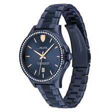 Orologio donna Ferrari Pilota quadrante blu da 36 mm Quarzo Cinturino in metallo