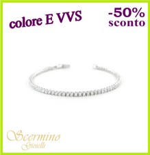 BRACCIALE TENNIS IN ORO BIANCO
