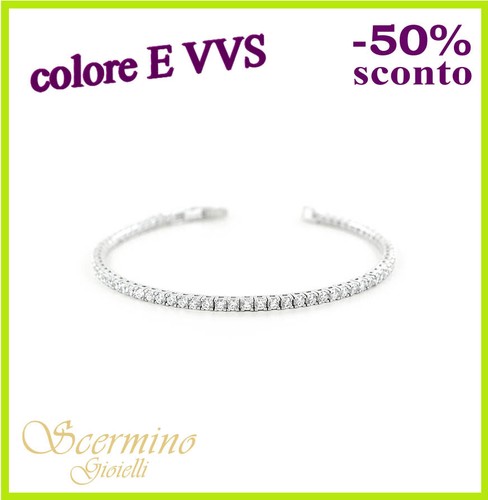 Bracciale tennis oro bianco - bracciale,