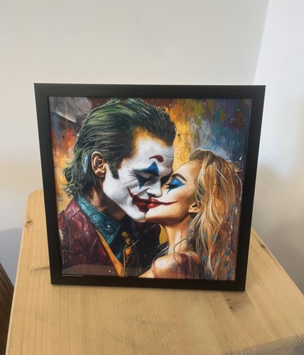 Quadretto bacio joker harley - quadretto,