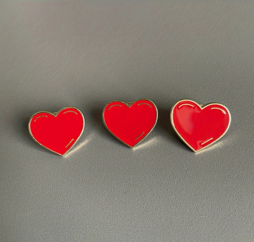 Spilla cuore rosso - , san