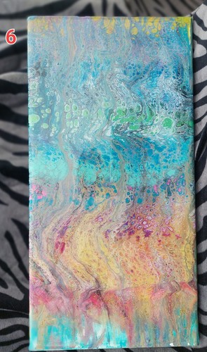Tela acrilica arte liquida