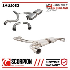 Scarico SAUS032 Scorpion adatto per Audi TT MK2 2.0 TFSi 2WD 06-14 Cat Back System