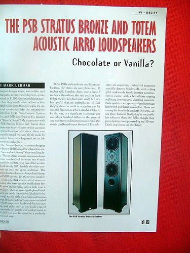 Totem acoustic arro and psb - acoustic, arro,