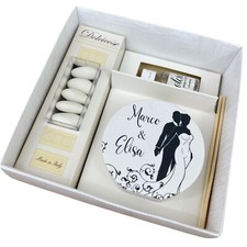 Bomboniera Diffusore Matrimonio sposi Personalizzato Tutto compreso come in foto