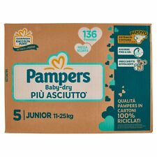 PAMPERS BABY DRY TG 5 MEGA SCORTA 136 PANNOLI