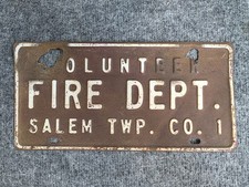 Insegna Targa Volontari Vigili