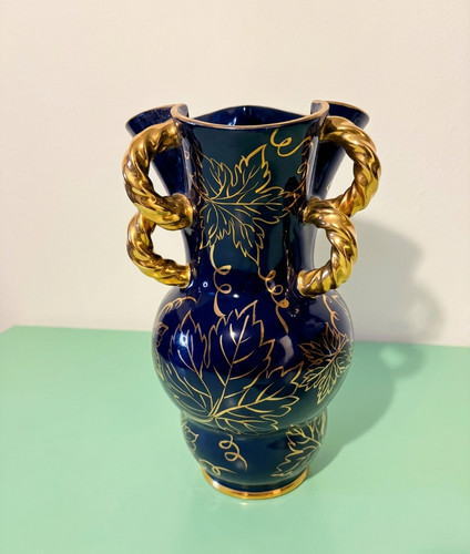 Vaso vintage blu cobalto - , e