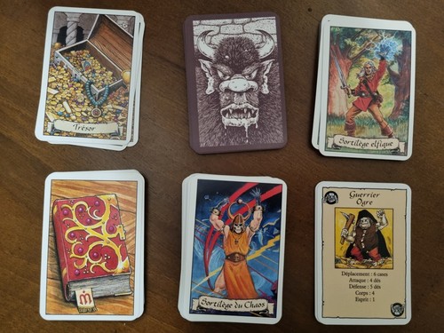 Heroquest french cards 1989 - cards,