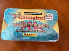 TIN BOX ADRENALYN XL CALCIATORI PANINI 2018 2019 SIGILLATO 3 LIMITED + 37 Card