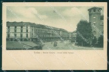 Torino Città Piazza Castello Tram Grand Hotel Europa cartolina MZ7836