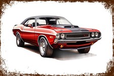 Targa in latta retrò US