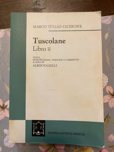 Cicerone tuscolane libro - cicerone., le