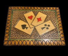 Vintage Wooden Playing Cards