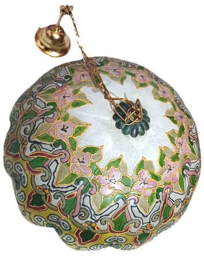Lampadario vetro decorato a - vetro,