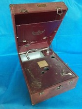 Antico GRAMMOFONO portatile in VALIGETTA - Cassa VUOTA Case DULCEOLA con Braccio