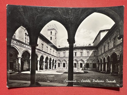Cartolina cremona cortile - -,