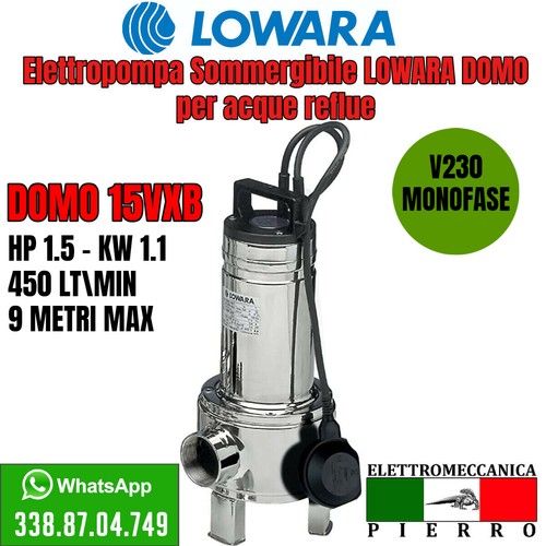 Domo 15vx lowara - domo, 15vx/b