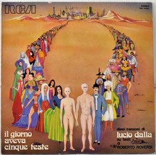 RCA DPSL 10583 ITA 1973 LUCIO DALLA  "Il Giorno Aveva Cinque Teste" ROVERSI