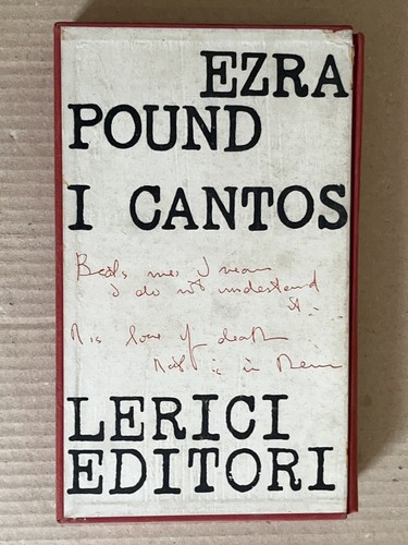 Ezra pound cantos - pound, vol