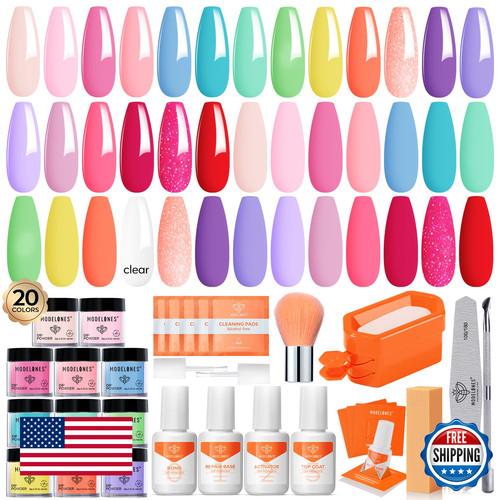 Modelones dip powder nail kit - powder,