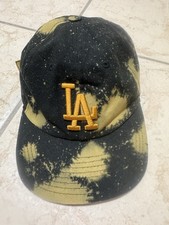 Cappellino Los Angeles Dodgers LA, effetto tie-dye nero/olive Originale Reg.le