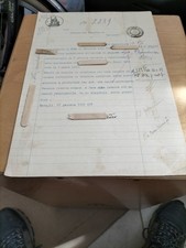 Sorrento- Ufficio del Registro 1936 - Opposizione- Meta- Timbri- Firma- Notaio