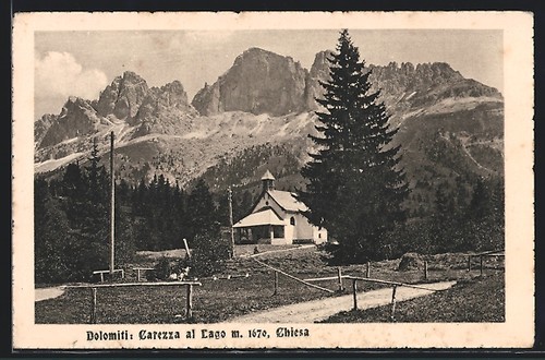 Carezza lago chiesa e - al,