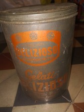 LATTA ANTICA GELATI DELIZIOSO ANNI 60 RARA