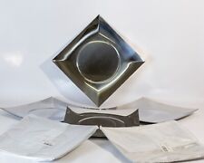 Sambonet - sei sottopiatti linea Q - acciaio