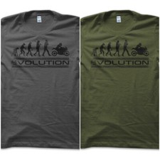 T-Shirt Maglietta Evolution Moto Corsa Racer Race GP Garage Idea Vintage Uomo